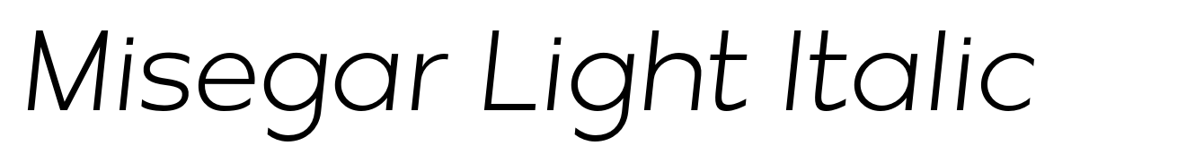 Misegar Light Italic